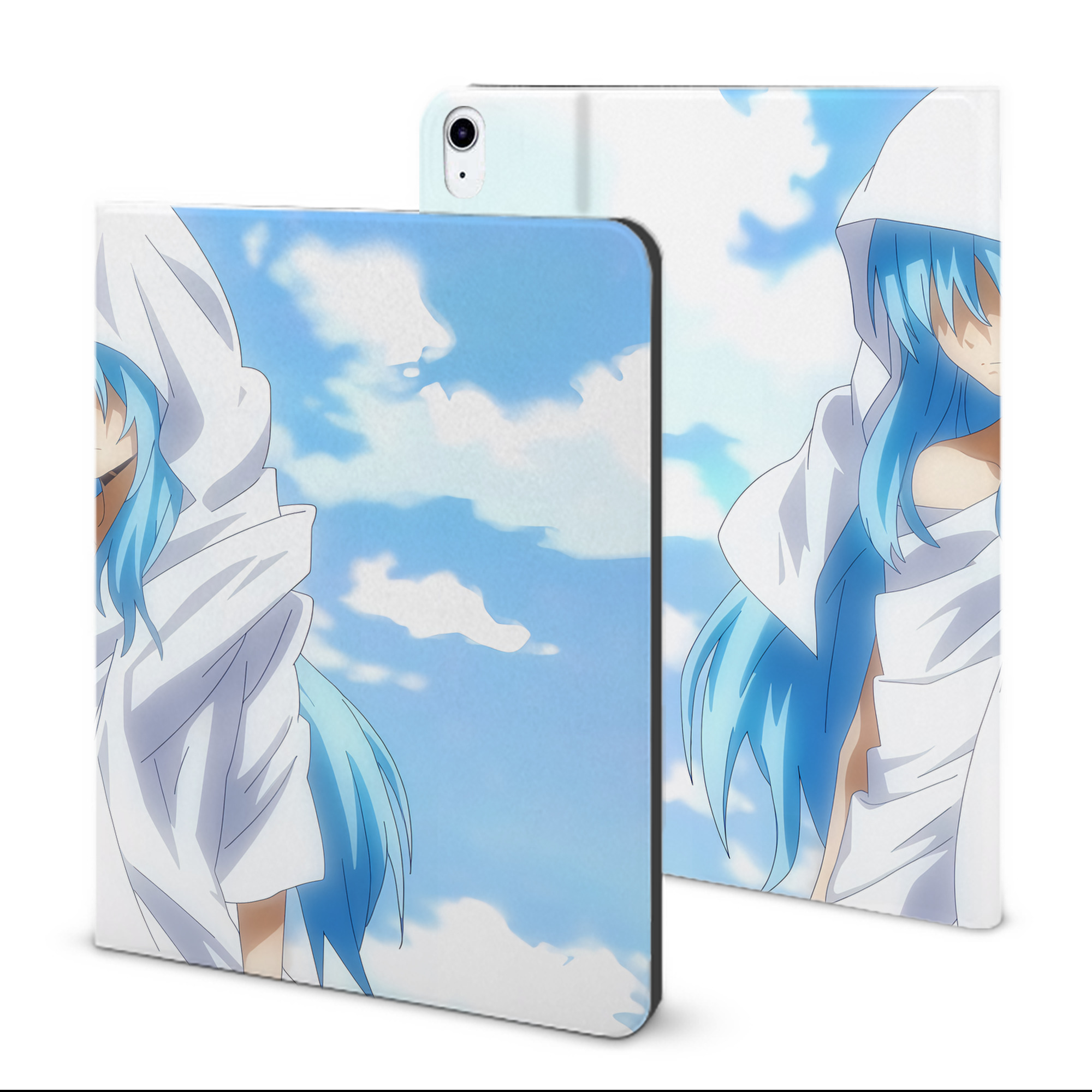 （画像用） 転スラ Regarding Reincarnated to Slime IPad ケース ブック型 PUレザー TPU 耐衝撃 軽量 薄型 ペン収納なし 全面保護 IPad 各モデル対応